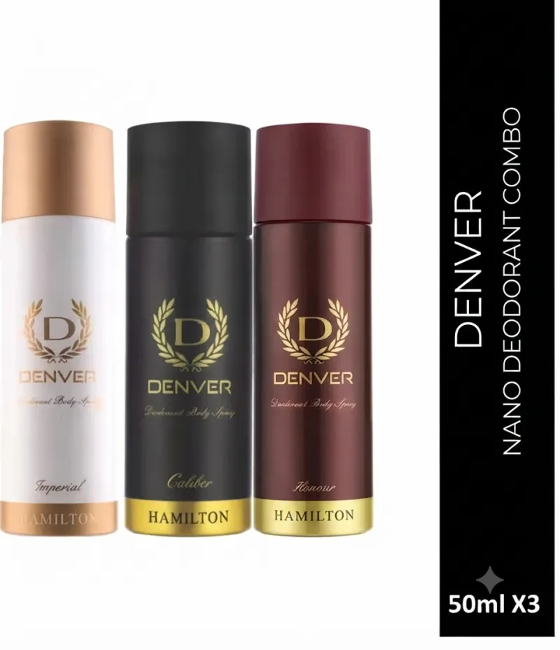 Denver Nano Travel Size Deo Pack (50ml x 3)