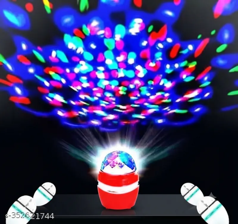LED Crystal Ball Disco Light (Multicolor)