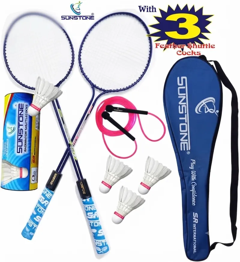 Sunstone Alloy Steel Badminton Rackets Set