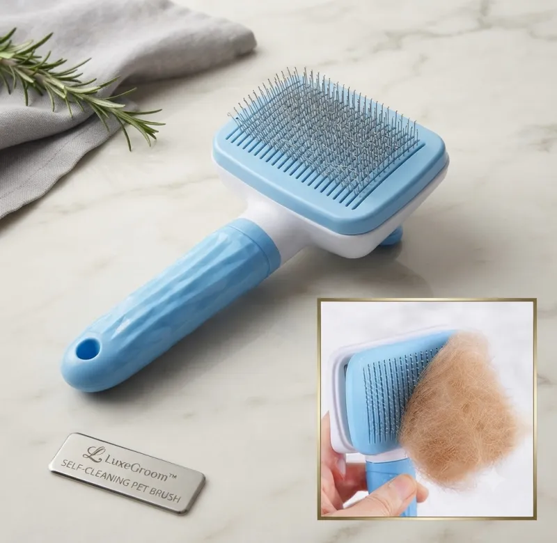 PETFUN Pet Grooming Auto Slicker for Dogs & Cats